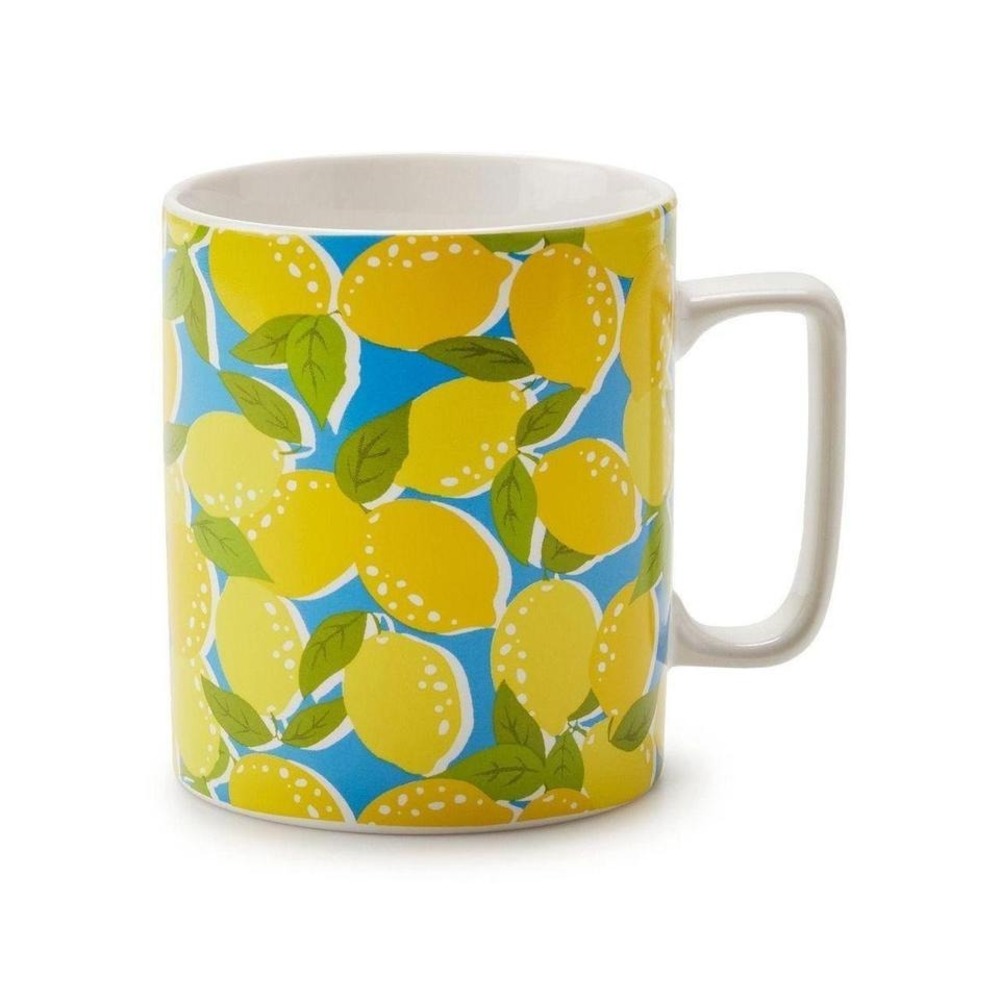 NWT DRAPER JAMES RSVP Lemons Boxed Ceramic Mug Mother's Day Gift Wife Tea Coffee